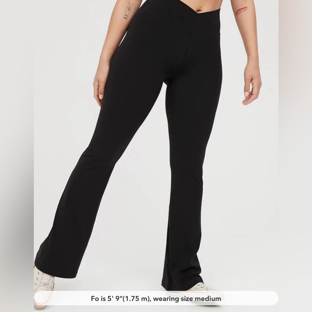 NWOT aerie Real Me High Waisted Crossover Flare Legging
